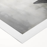 Abstract minimalist wall art on rolled canvas showcases soft pastel colors and geometric shapes, ideal for modern decor. Packaged securely in a cardboard tube for delivery.