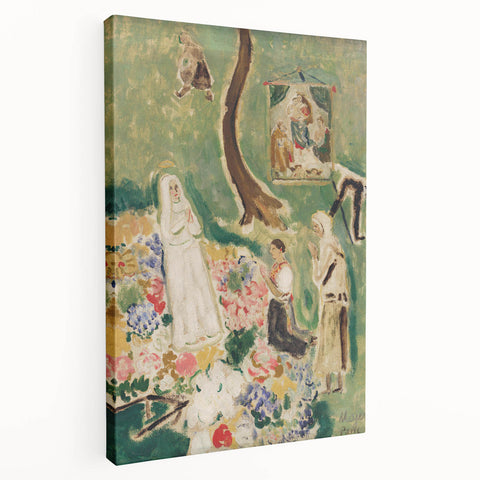 Expressionism Wall Art: Two Madonnas - Vibrant Expressionism Painting