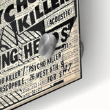 Talking Heads Psycho Killer Acoustic 1977 Concert Poster