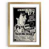 Talking Heads Psycho Killer Acoustic 1977 Concert Poster
