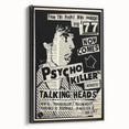 Talking Heads Psycho Killer Acoustic 1977 Concert Poster