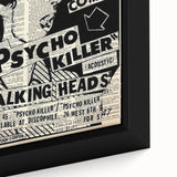Talking Heads Psycho Killer Acoustic 1977 Concert Poster