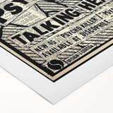 Talking Heads Psycho Killer Acoustic 1977 Concert Poster