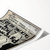 Talking Heads Psycho Killer Acoustic 1977 Concert Poster