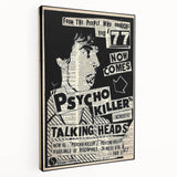 Talking Heads Psycho Killer Acoustic 1977 Concert Poster