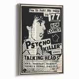 Talking Heads Psycho Killer Acoustic 1977 Concert Poster