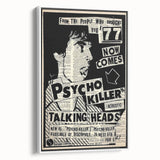 Talking Heads Psycho Killer Acoustic 1977 Concert Poster