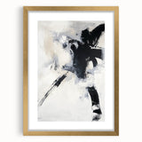 Framed Dining Room Prints – Bold Abstract Black & White Canvas