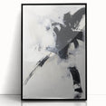 Framed Dining Room Prints – Bold Abstract Black & White Canvas