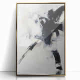 Framed Dining Room Prints – Bold Abstract Black & White Canvas