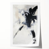 Framed Dining Room Prints – Bold Abstract Black & White Canvas