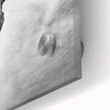 Close-up of vibrant abstract floral acrylic artwork on glass, showcasing bold colors and intricate patterns, perfect for modern home decor or art collection.