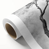 Abstract floral art print on rolled canvas featuring vibrant hues of pink, blue, and green, showcasing intricate patterns and textures, ideal for modern decor.