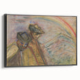 Expressionist Art: Two Men in Landscape - Abstract Expressionism Print