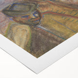 Expressionist Art: Two Men in Landscape - Abstract Expressionism Print