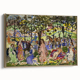 Prendergast Park Scene - Colorful Impressionist Wall Art Print