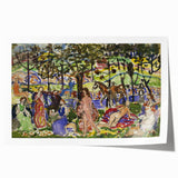 Prendergast Park Scene - Colorful Impressionist Wall Art Print