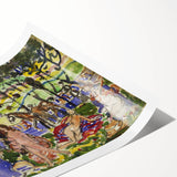 Prendergast Park Scene - Colorful Impressionist Wall Art Print