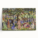 Prendergast Park Scene - Colorful Impressionist Wall Art Print