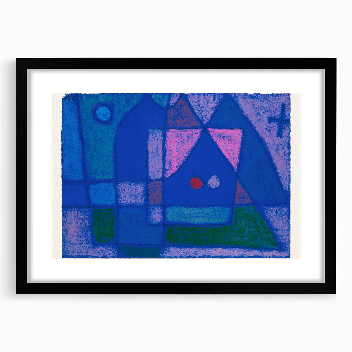 Modern Wall Art - A Little Room in Venice by Paul Klee - Blue Abstract Decor