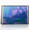 Modern Wall Art - A Little Room in Venice by Paul Klee - Blue Abstract Decor