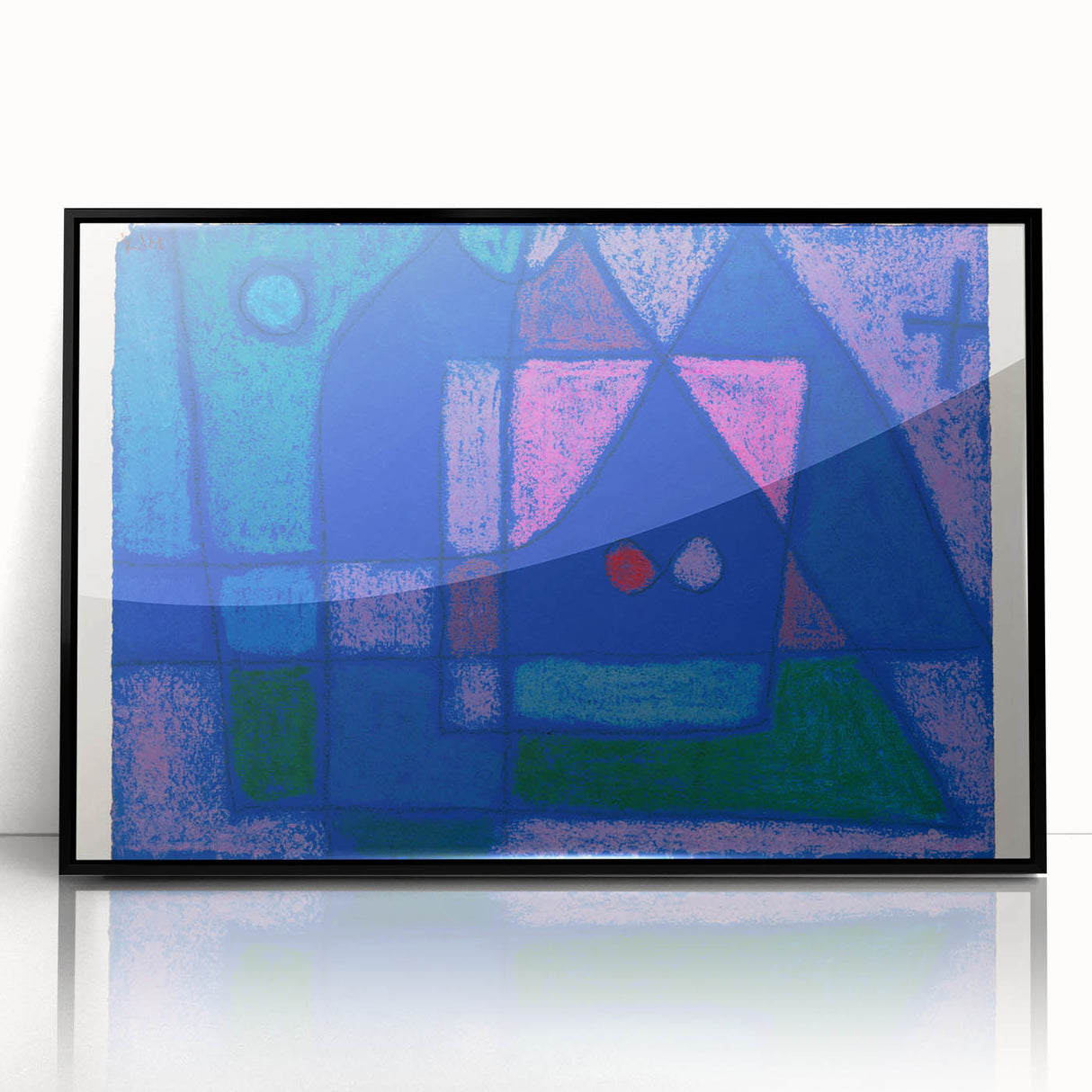 Modern Wall Art - A Little Room in Venice by Paul Klee - Blue Abstract Decor