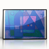 Modern Wall Art - A Little Room in Venice by Paul Klee - Blue Abstract Decor