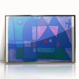 Modern Wall Art - A Little Room in Venice by Paul Klee - Blue Abstract Decor