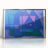Modern Wall Art - A Little Room in Venice by Paul Klee - Blue Abstract Decor