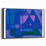 Modern Wall Art - A Little Room in Venice by Paul Klee - Blue Abstract Decor