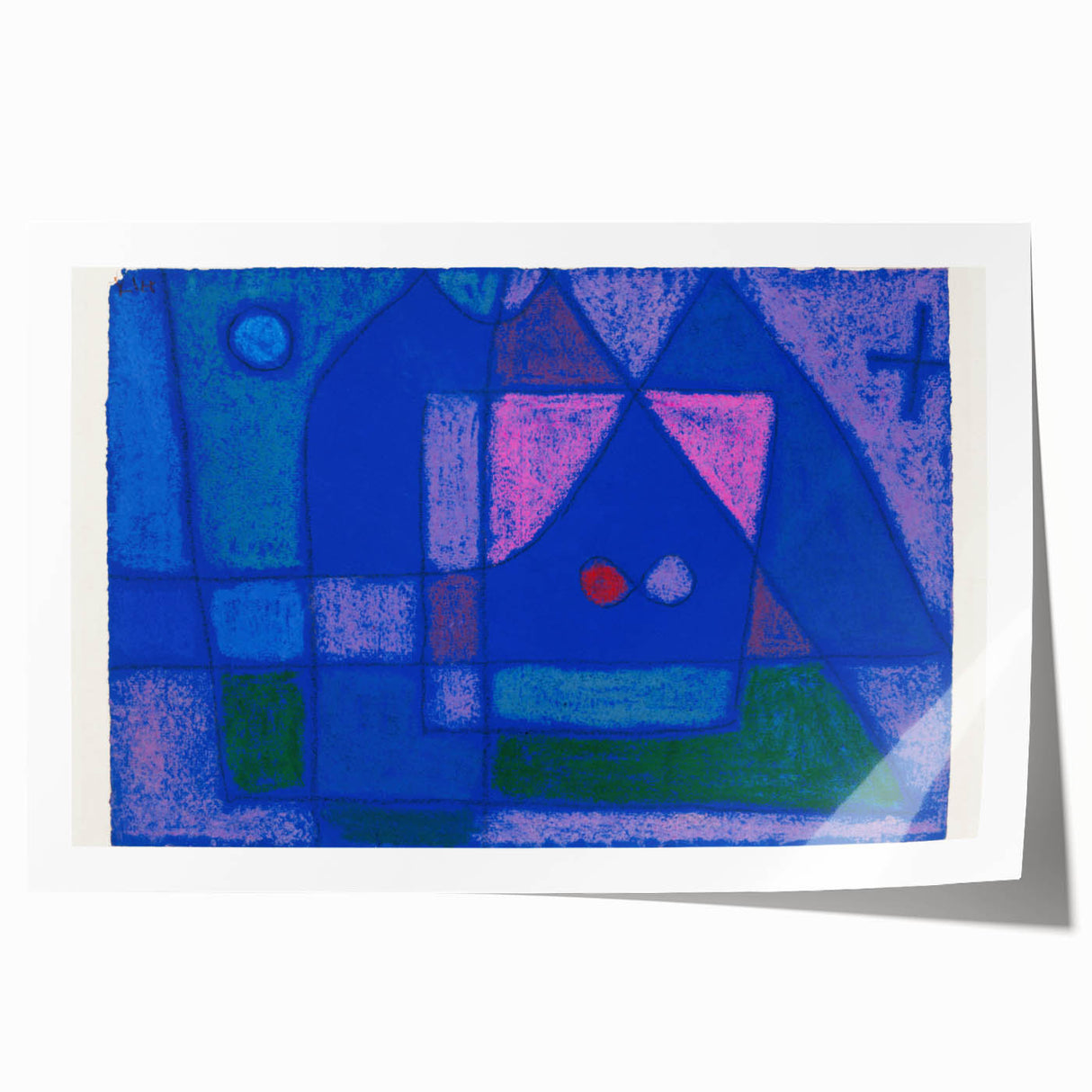 Modern Wall Art - A Little Room in Venice by Paul Klee - Blue Abstract Decor