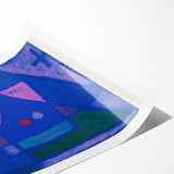 Modern Wall Art - A Little Room in Venice by Paul Klee - Blue Abstract Decor