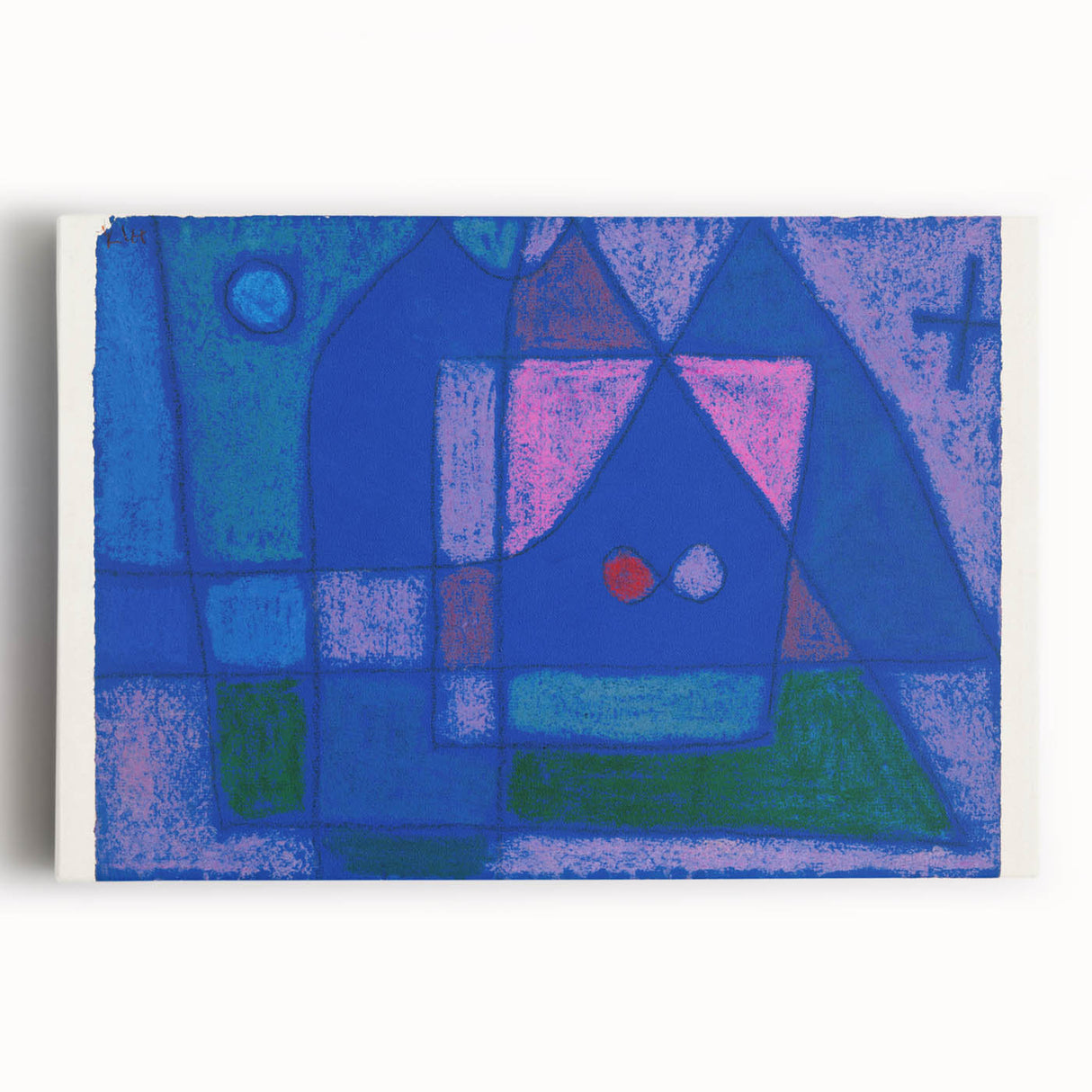 Modern Wall Art - A Little Room in Venice by Paul Klee - Blue Abstract Decor
