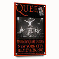 Queen 1982 Madison Square Garden Concert Poster - Flash