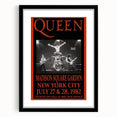 Queen 1982 Madison Square Garden Concert Poster - Flash
