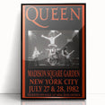 Queen 1982 Madison Square Garden Concert Poster - Flash