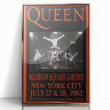 Queen 1982 Madison Square Garden Concert Poster - Flash