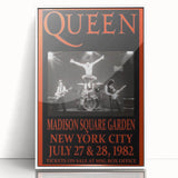 Queen 1982 Madison Square Garden Concert Poster - Flash