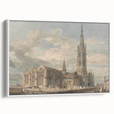 North-East View of Grantham Church - Romanticism Canvas Print