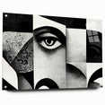 Surreal Black and White Abstract Portrait Wall Art – Framed & Canvas
