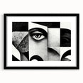 Surreal Black and White Abstract Portrait Wall Art – Framed & Canvas
