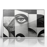 Surreal Black and White Abstract Portrait Wall Art – Framed & Canvas