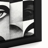 Surreal Black and White Abstract Portrait Wall Art – Framed & Canvas