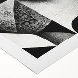 Surreal Black and White Abstract Portrait Wall Art – Framed & Canvas