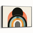 Acrylic Dining Room Artwork - Retro Geometric Arch Wall Art
