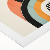 Acrylic Dining Room Artwork - Retro Geometric Arch Wall Art