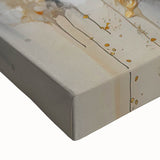 Golden Lily Wall Art – Elegant Floral Canvas for Living Room