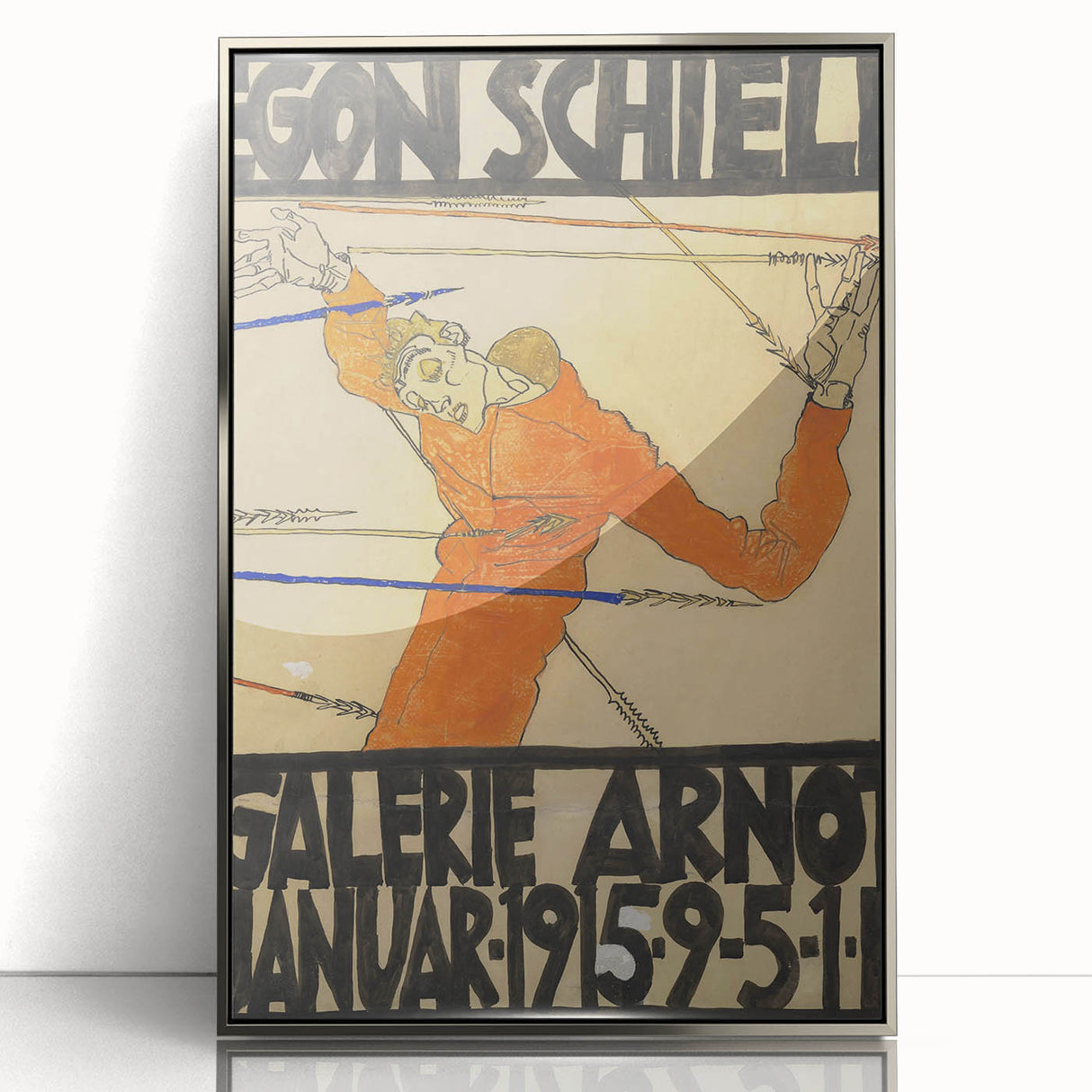 Bold Art Deco Wall Art - Egon Schiele Galerie Arnolt 1915 Print