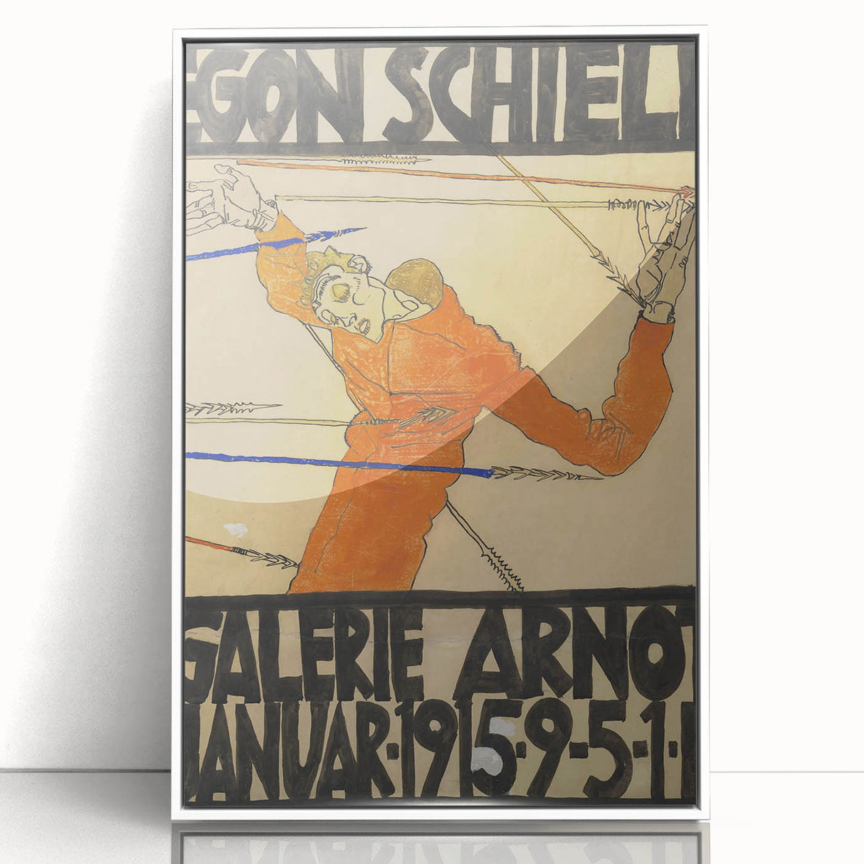 Bold Art Deco Wall Art - Egon Schiele Galerie Arnolt 1915 Print
