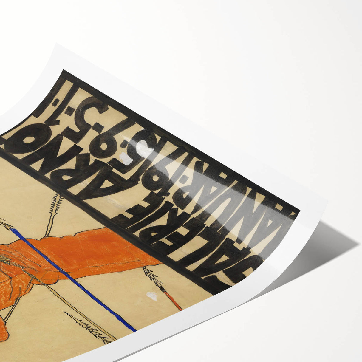 Bold Art Deco Wall Art - Egon Schiele Galerie Arnolt 1915 Print
